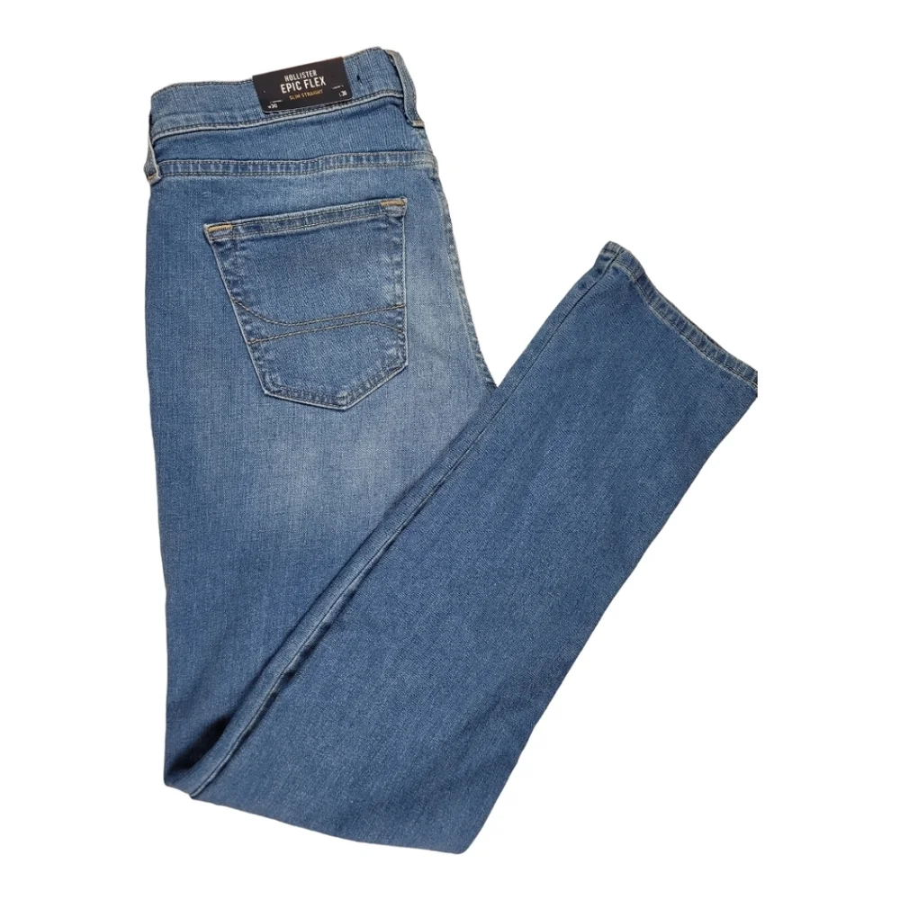 **NWT** Hollister EPIC Flex‎ Medium Wash Slim Straight Jeans